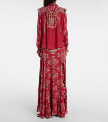 Printed crepon blouse | Etro