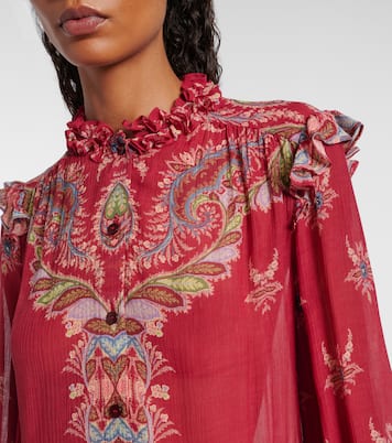 Printed crepon blouse | Etro