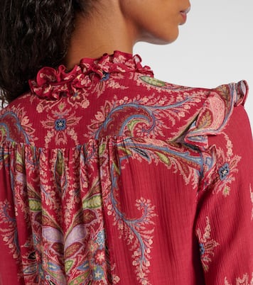 Printed crepon blouse | Etro