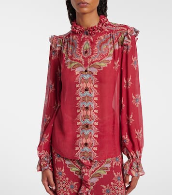 Printed crepon blouse | Etro