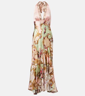 Maxikleid Queens Quarters aus Seide | Camilla