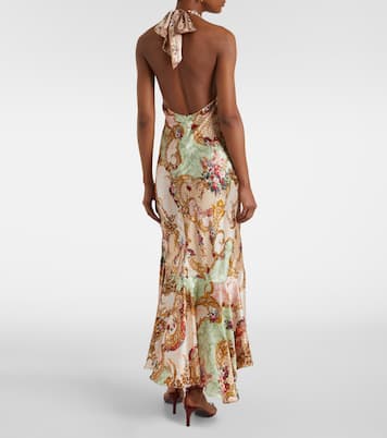 Maxikleid Queens Quarters aus Seide | Camilla