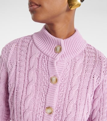 Cárdigan cropped Aleph de algodón trenzado | Emilia Wickstead