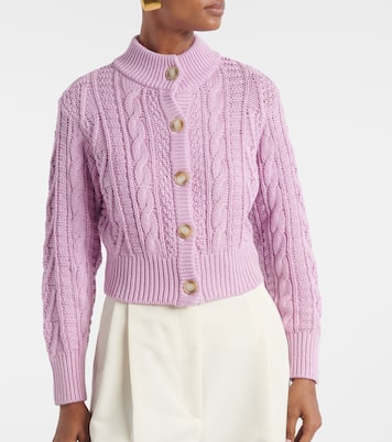 Cárdigan cropped Aleph de algodón trenzado | Emilia Wickstead