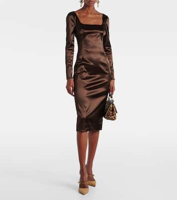 Abito midi in raso | Dolce&Gabbana