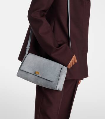 Audrey suede crossbody bag | Khaite