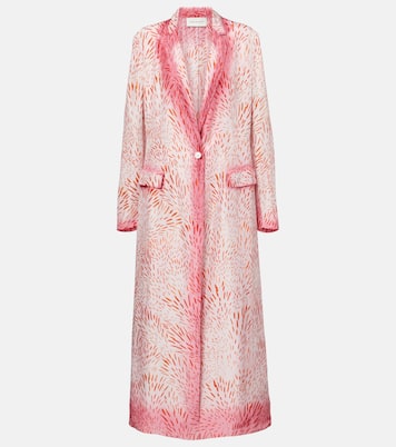 Cappotto in seta con stampa | Dries Van Noten
