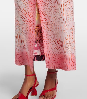 Cappotto in seta con stampa | Dries Van Noten