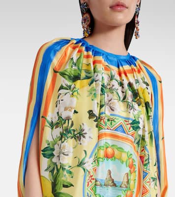 Printed silk cape | Dolce&Gabbana