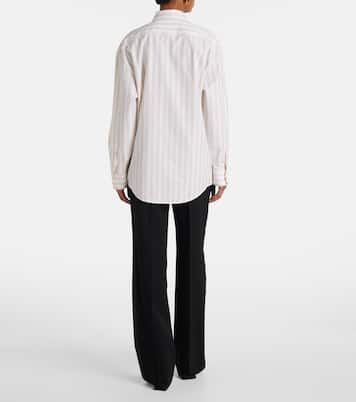 Camicia Cassandre in cotone a righe | Saint Laurent