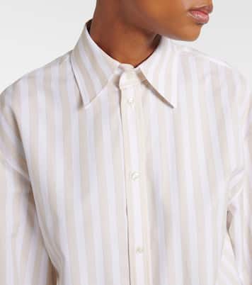 Camicia Cassandre in cotone a righe | Saint Laurent