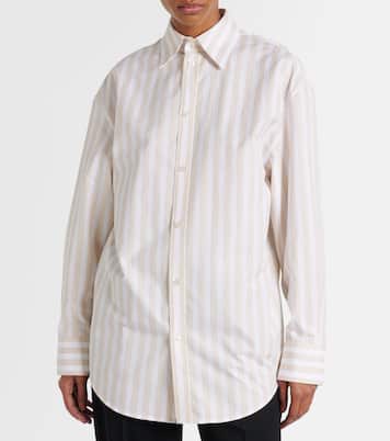 Camicia Cassandre in cotone a righe | Saint Laurent