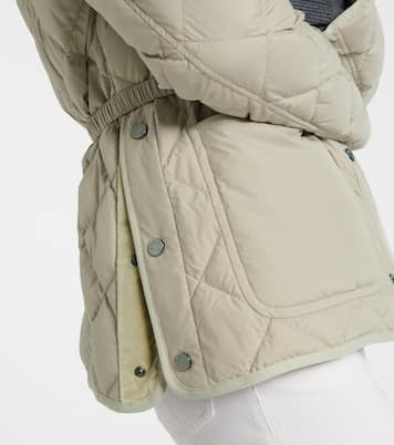 Cygne faux fur-trimmed down jacket | Moncler