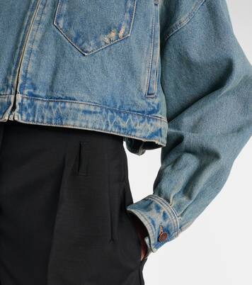 Chaqueta cropped de denim | Prada