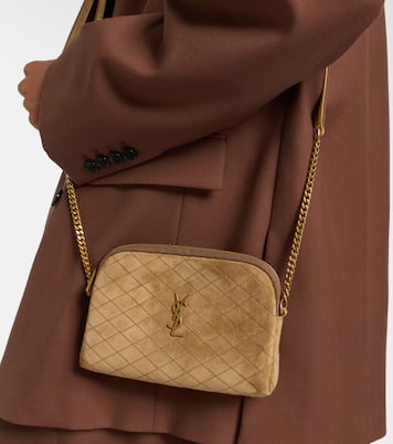 Bolso cruzado Gaby de ante acolchado | Saint Laurent