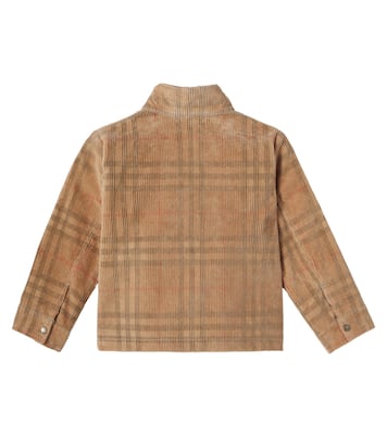 Burberry Check cotton corduroy jacket | Burberry Kids
