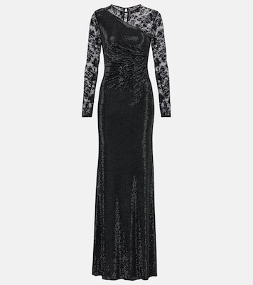 Robe mit Spitze und Kristallen | Self-Portrait