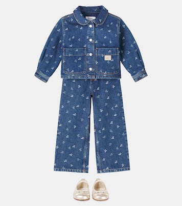 Chaqueta Jalia de denim con jacquard | Bonpoint