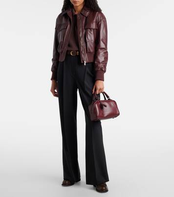 Sac Boston Explorer Small en cuir | Brunello Cucinelli