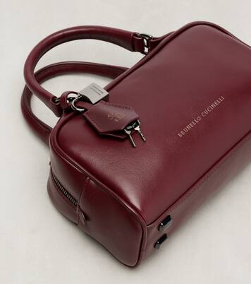 Sac Boston Explorer Small en cuir | Brunello Cucinelli