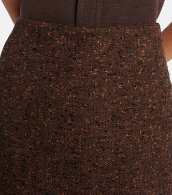 Wool-blend midi skirt | Gucci