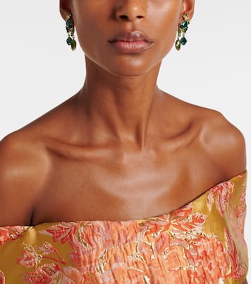 Ambra crystal-embellished drop earrings | Jennifer Behr