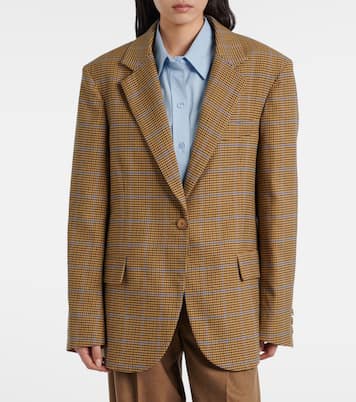 Lyra houndstooth oversized blazer | The Frankie Shop
