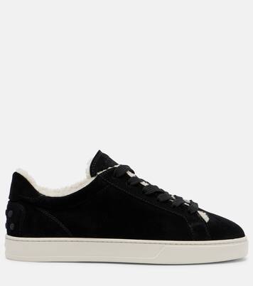 Sneakers Cassetta aus Veloursleder mit Shearling | Tod's