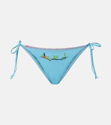 Sisley embroidered bikini bottoms | Staud