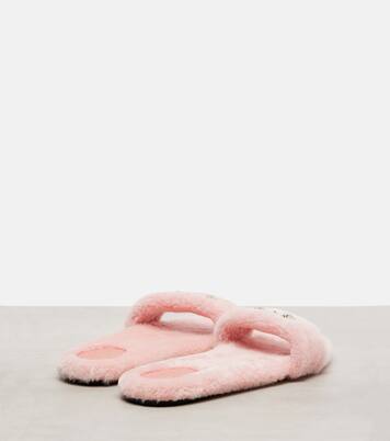 Siaga Horsebit shearling slides | Gucci