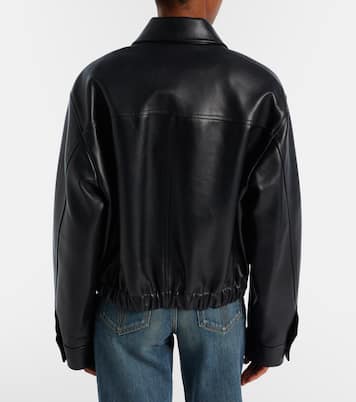 Leather blouson jacket | Versace