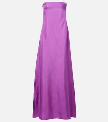 Strapless silk satin gown | Christopher Esber