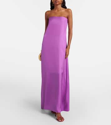 Strapless silk satin gown | Christopher Esber