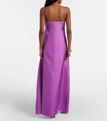 Strapless silk satin gown | Christopher Esber