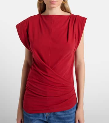 Draped cotton jersey top | Isabel Marant