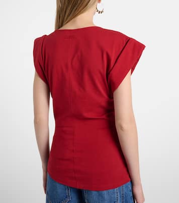 Draped cotton jersey top | Isabel Marant