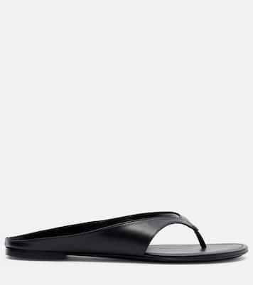 Sun-kissed leather thong sandals | Herbert Levine