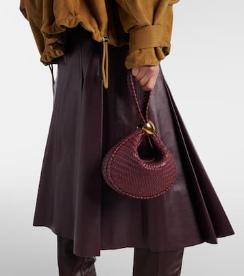 Zambia woven leather clutch | Amanu