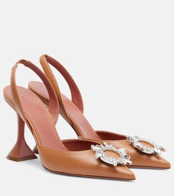 Slingback-Pumps Begum 95 aus Lackleder | Amina Muaddi