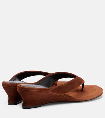 Micro Wedge 40 suede thong sandals | Le Monde Béryl