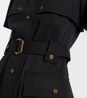 Hemdblusenkleid aus Wolle | Burberry