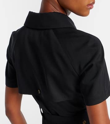 Hemdblusenkleid aus Wolle | Burberry