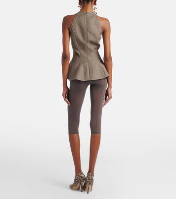 Skinny capri pants and briefs set | Magda Butrym