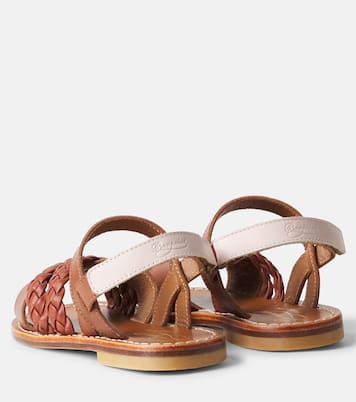 Liza braided leather sandals  | Bonpoint