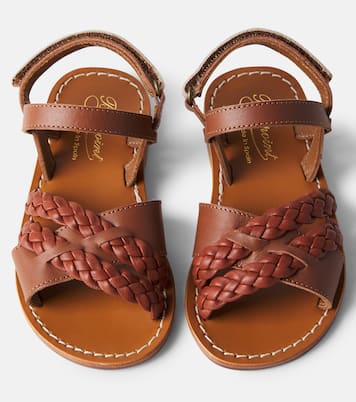 Liza braided leather sandals  | Bonpoint