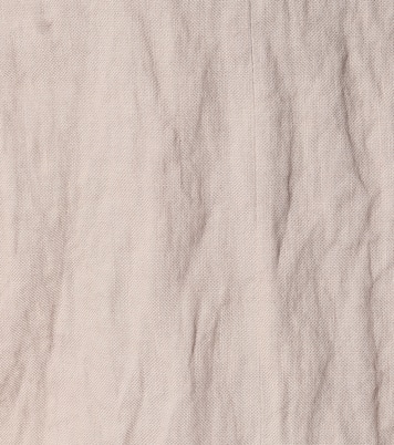 Quarzo linen-blend midi skirt | Brock Collection