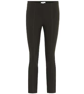 Pantalon en coton mélangé à taille haute | Vince