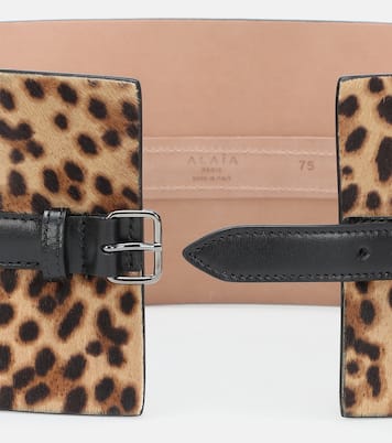 Calf hair and leather belt | Alaïa