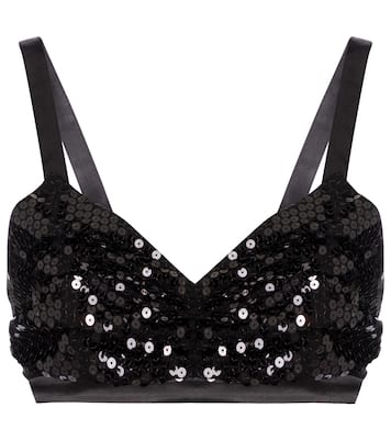 Bralette con paillettes | Junya Watanabe