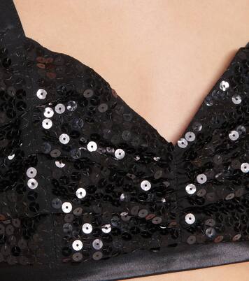 Bralette con paillettes | Junya Watanabe